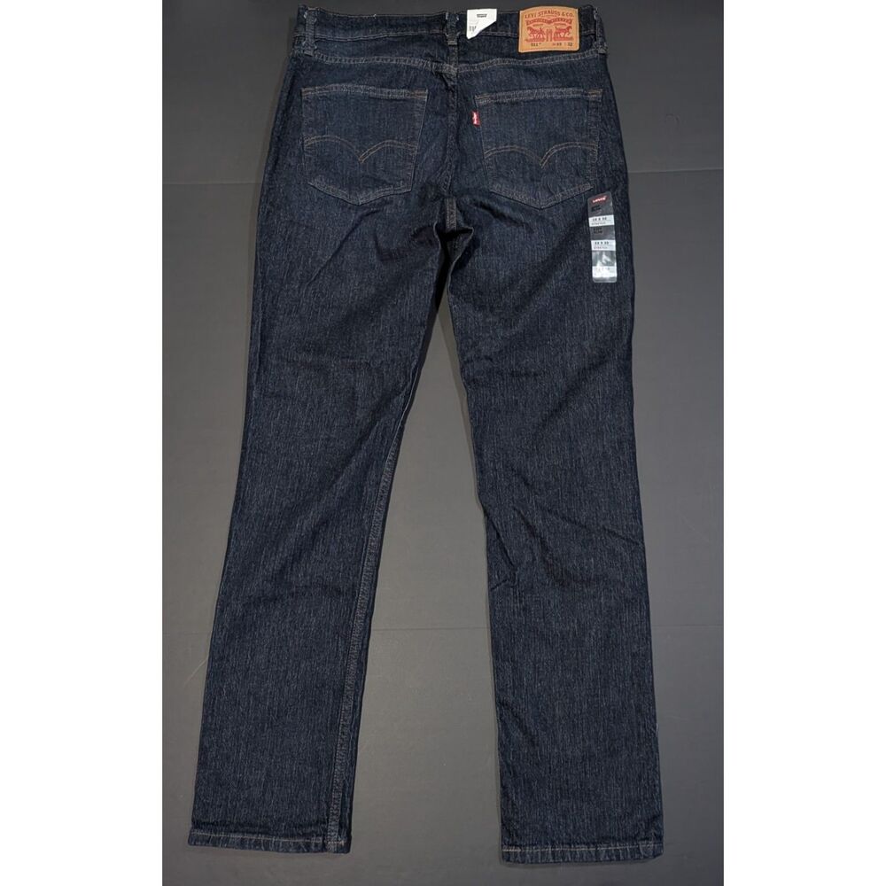 NWT Levis 511 Slim Fit Stretch Jeans Blue Mens 33 x 32 Dark Wash Denim NEW